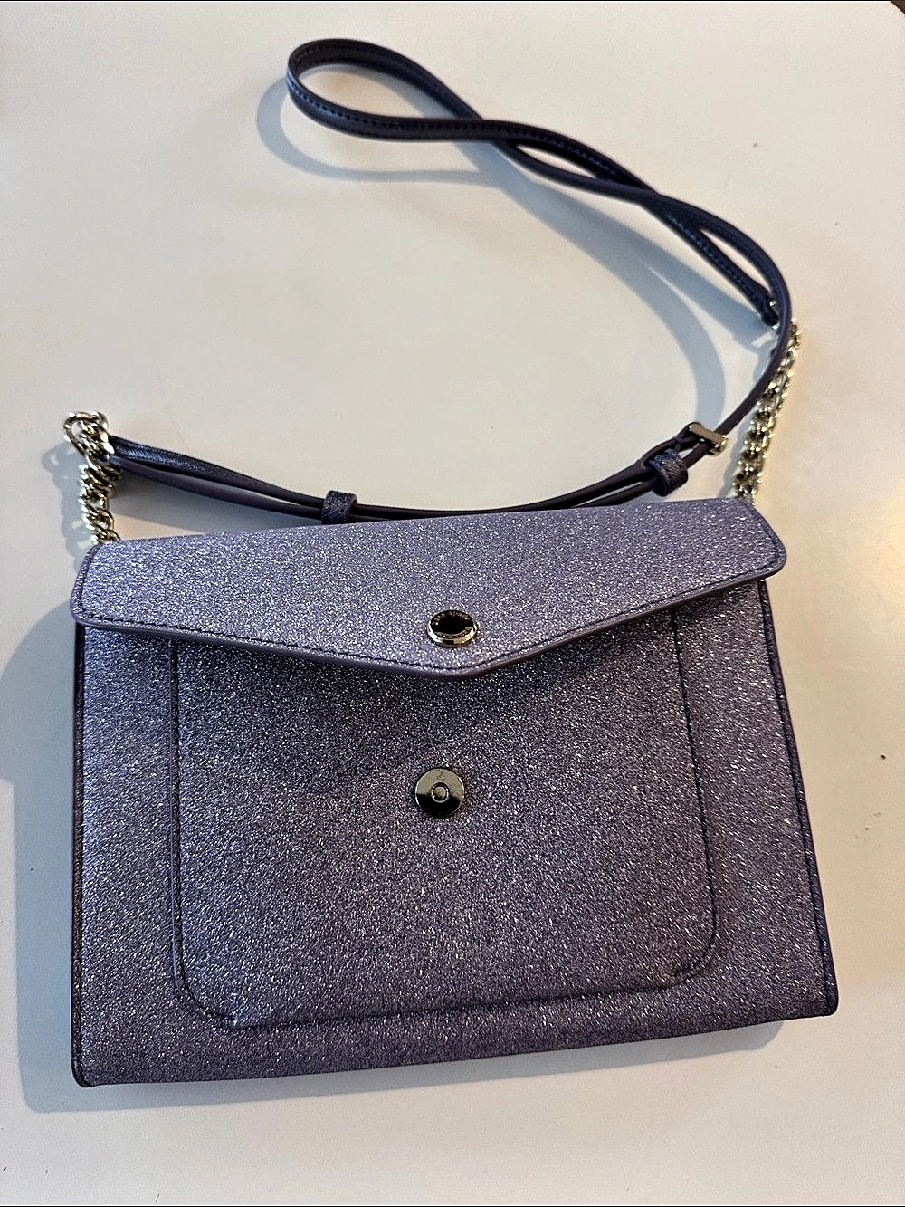 kate spade new york Tinsel Flap Crossbody Purple